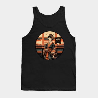 Samurai Female Warrior Japanese Tank Top